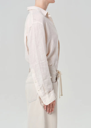 Citizens Of Humanity Kayla Shrunken Shirt - Pale Stone