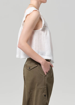 Citizens Of Humanity Mia Embroidered Top - White
