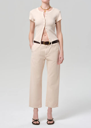 Citizens Of Humanity Tabi Short Sleeve Cardigan - Shrimp