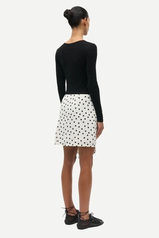 Samsoe Saiben Skirt - Drifting Dots Egret