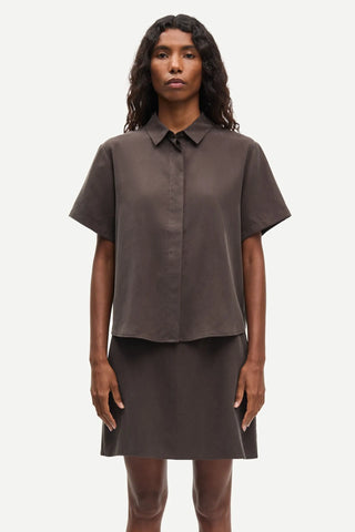 Samsoe Mina SS Shirt - Mulch