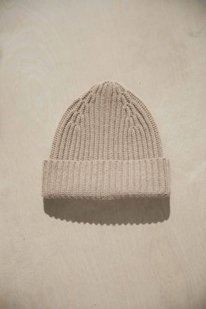 
            
                Load image into Gallery viewer, Carolyn Ferreira Cashmere Beanie in Sand
            
        