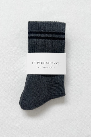 Le Bon Shoppe Boyfriend Socks - Charcoal