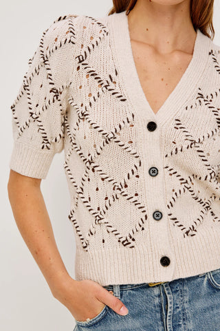 Rails Isla Cardigan in Oat