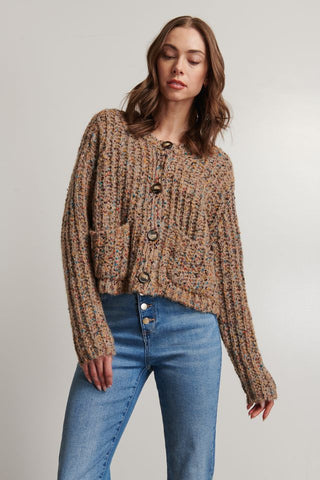 Line The Label Rocky Cardigan in Countryside Twist