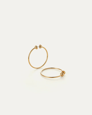 Jenny Bird Mini Icon Hoops in Gold