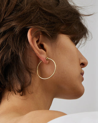 Jenny Bird Mini Icon Hoops in Gold