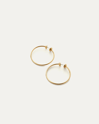 Jenny Bird Mini Icon Hoops in Gold
