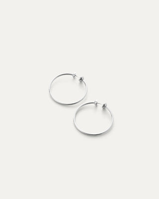 Jenny Bird Mini Icon Hoops in Silver