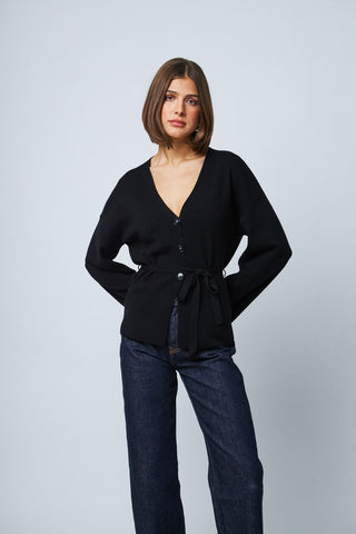 Line the Label Marceline Sweater in Caviar