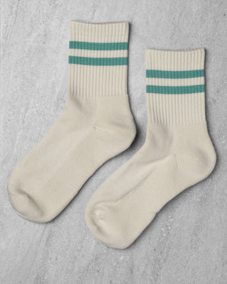 Unified Gym Socks - Jade Stripe