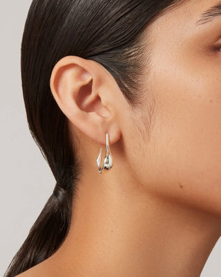 Jenny Bird Mini Colette Hoops - Silver