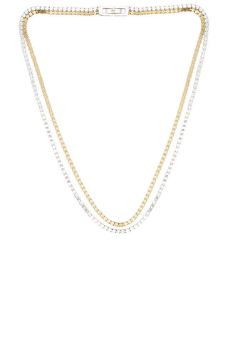 Jenny Bird Double Amalfi Chain Necklace in TwoTone