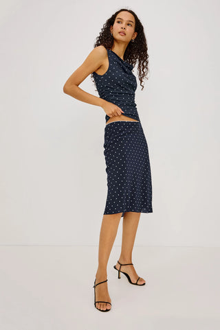 Rails Jolene Skirt - Navy Polka Dots