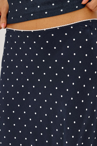Rails Jolene Skirt - Navy Polka Dots