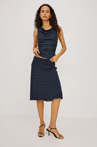 Rails Jolene Skirt - Navy Polka Dots