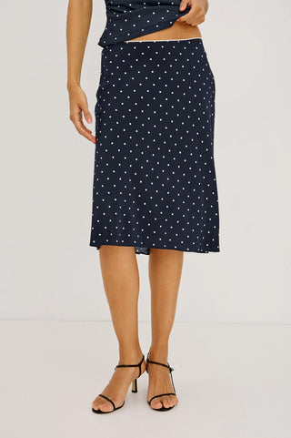 Rails Jolene Skirt - Navy Polka Dots