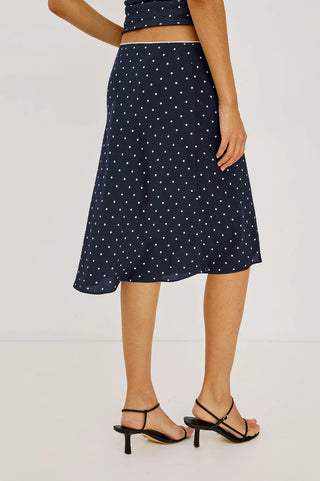 Rails Jolene Skirt - Navy Polka Dots