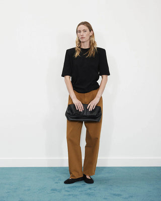 The Horse Benny Fold Clutch in Black