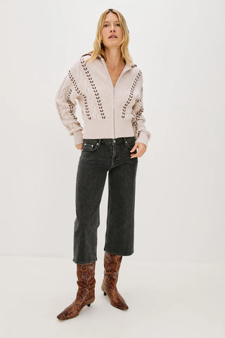 Rails Lune Sweater - Oatmeal Brown Stitch