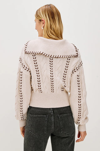Rails Lune Sweater - Oatmeal Brown Stitch