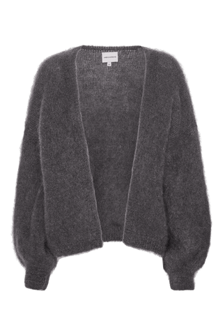 American Dreams Lee Short Cardigan in Graphite