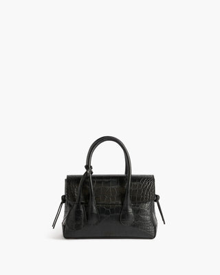 Flattered Lydia Leather Mini Bag - Croco
