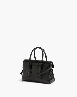 Flattered Lydia Leather Mini Bag - Croco