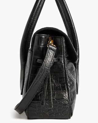 Flattered Lydia Leather Mini Bag - Croco