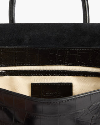 Flattered Lydia Leather Mini Bag - Croco
