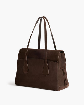 Flattered Lydia Tote Bag Suede - Chocolate
