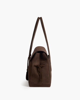 Flattered Lydia Tote Bag Suede - Chocolate