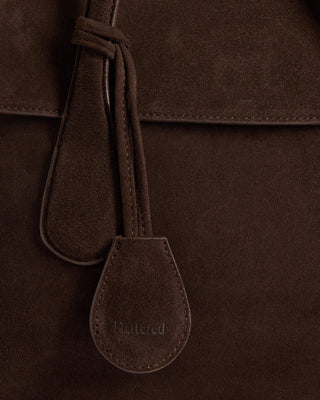 Flattered Lydia Tote Bag Suede - Chocolate