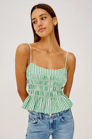 Rails Makenna Top - Emerald Stripe
