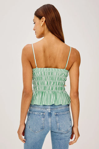 Rails Makenna Top - Emerald Stripe