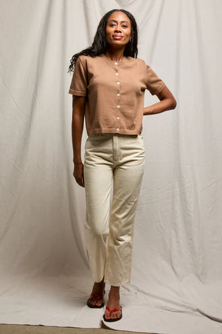 PerfectWhiteTee Maude Cardigan - Mocha