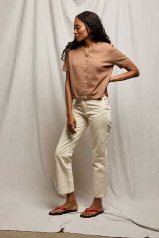 PerfectWhiteTee Maude Cardigan - Mocha