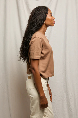 PerfectWhiteTee Maude Cardigan - Mocha