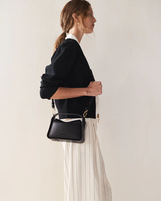 The Horse Mini Clementine Bag in Black & Gold
