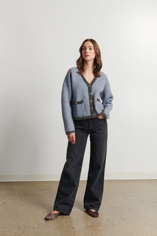 Line The Label Pia Cardigan in Nightfall