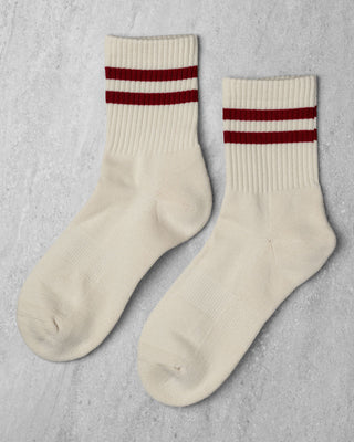 Unified Gym Socks - Mulberry Stripe
