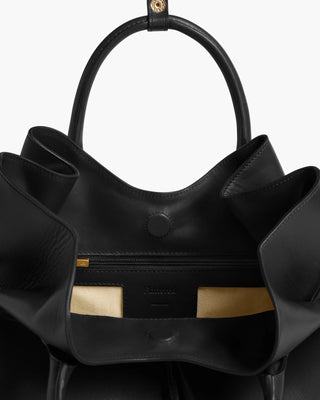 Flattered Maris Leather Tote Bag in Black
