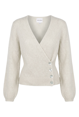 American Dreams Mariya Wrap Cardigan in Beige