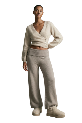 American Dreams Mariya Wrap Cardigan in Beige