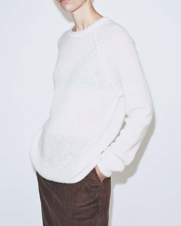Mijeong Park Mohair Crew Neck Sweater