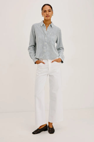 Rails Noa Shirt - Railroad Stripe