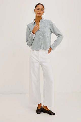 Rails Noa Shirt - Railroad Stripe