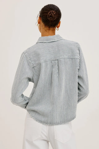 Rails Noa Shirt - Railroad Stripe