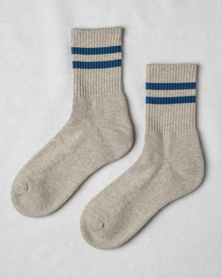 Unified Gym Socks - Oat Marine Stripe