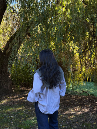 Faithfull Amara Blouse - Hanne Gingham Espresso